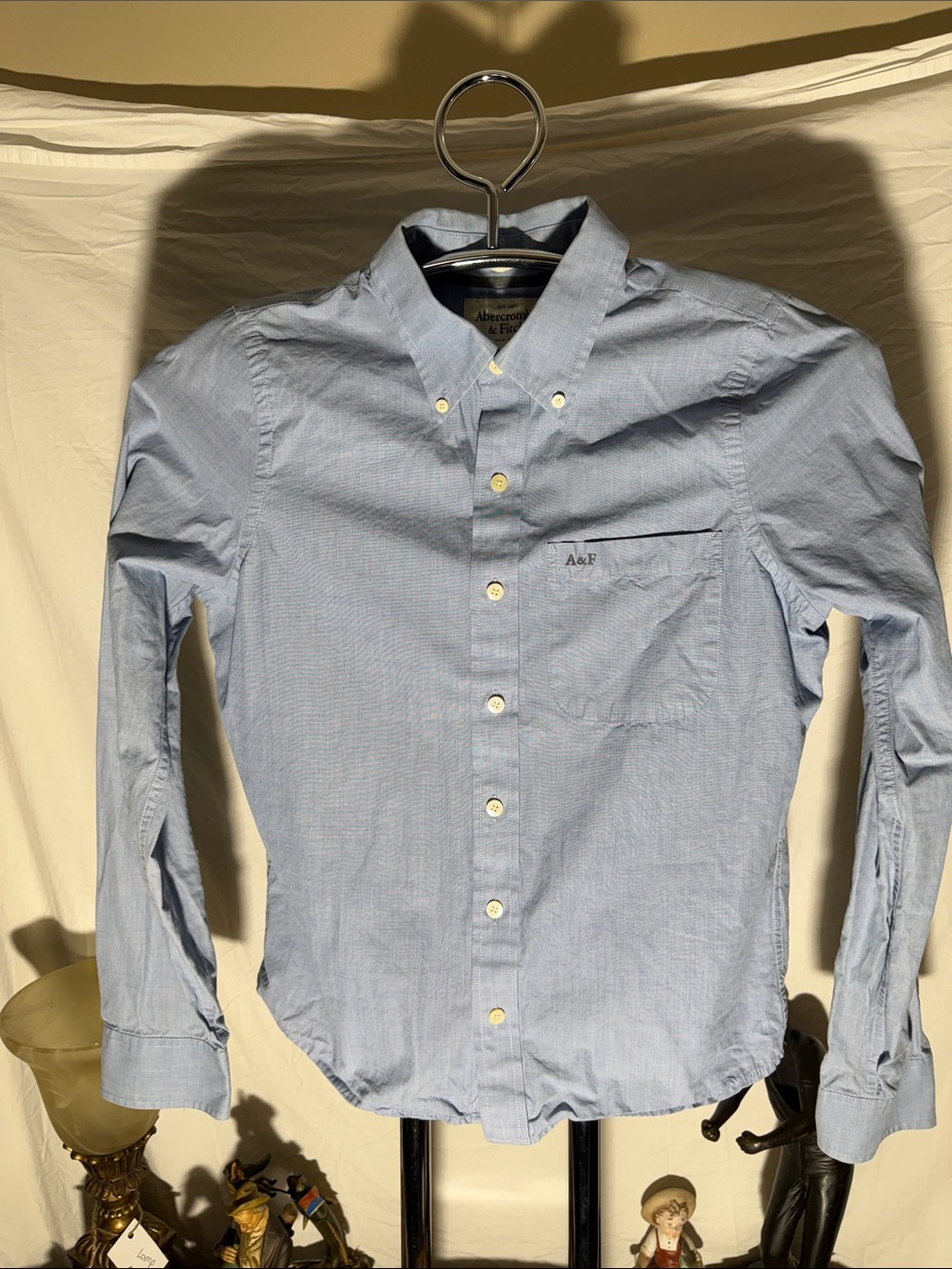Abercrombie & Fitch Pale Blue Button-Down Dress Shirt